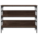 vidaXL Măsuță consolă, stejar maro, 100x32x75 cm, lemn prelucrat vidaXL Măsuță consolă, stejar maro, 100x32x75 cm, lemn prelucrat