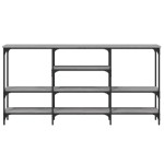 vidaXL Măsuță consolă, gri sonoma, 160x29x80 cm, lemn prelucrat vidaXL Măsuță consolă, gri sonoma, 160x29x80 cm, lemn prelucrat
