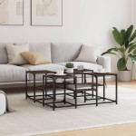 vidaXL Măsuță de cafea, stejar maro, 91x91x40 cm, lemn prelucrat vidaXL Măsuță de cafea, stejar maro, 91x91x40 cm, lemn prelucrat