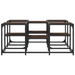vidaXL Măsuță de cafea, stejar maro, 91x91x40 cm, lemn prelucrat vidaXL Măsuță de cafea, stejar maro, 91x91x40 cm, lemn prelucrat