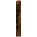 vidaXL Tăblie de pat cu dulap și LED, stejar fumuriu, 140x17x102 cm vidaXL Tăblie de pat cu dulap și LED, stejar fumuriu, 140x17x102 cm