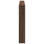 vidaXL Tăblie de pat cu dulap și LED, stejar maro, 200x17x102 cm vidaXL Tăblie de pat cu dulap și LED, stejar maro, 200x17x102 cm