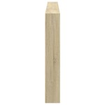 vidaXL Tăblie de pat cu dulap și LED, stejar sonoma, 220x17x102 cm