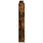 vidaXL Tăblie de pat cu dulap și LED, stejar fumuriu, 220x16,5x103,5cm vidaXL Tăblie de pat cu dulap și LED, stejar fumuriu, 220x16,5x103,5cm