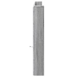 vidaXL Tăblie de pat cu dulap și LED, gri sonoma, 220x16,5x103,5 cm vidaXL Tăblie de pat cu dulap și LED, gri sonoma, 220x16,5x103,5 cm