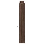 vidaXL Tăblie de pat cu dulap și LED, stejar maro, 220x16,5x103,5 cm