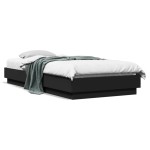 vidaXL Cadru de pat cu lumini LED, negru, 100x200 cm vidaXL Cadru de pat cu lumini LED, negru, 100x200 cm