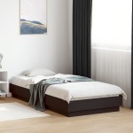 vidaXL Cadru de pat cu lumini LED, negru, 100x200 cm vidaXL Cadru de pat cu lumini LED, negru, 100x200 cm
