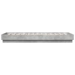 vidaXL Cadru de pat cu lumini LED, gri beton, 100x200 cm vidaXL Cadru de pat cu lumini LED, gri beton, 100x200 cm