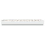 vidaXL Cadru de pat cu lumini LED, alb, 75x190 cm