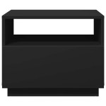 vidaXL Măsuță de cafea cu lumini LED, negru, 50x49x40 cm vidaXL Măsuță de cafea cu lumini LED, negru, 50x49x40 cm
