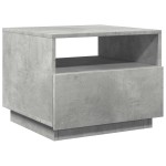 vidaXL Măsuță de cafea cu lumini LED, gri beton, 50x49x40 cm vidaXL Măsuță de cafea cu lumini LED, gri beton, 50x49x40 cm