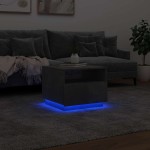 vidaXL Măsuță de cafea cu lumini LED, gri beton, 50x49x40 cm vidaXL Măsuță de cafea cu lumini LED, gri beton, 50x49x40 cm