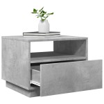 vidaXL Măsuță de cafea cu lumini LED, gri beton, 50x49x40 cm vidaXL Măsuță de cafea cu lumini LED, gri beton, 50x49x40 cm