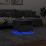 vidaXL Măsuță de cafea cu lumini LED, gri sonoma, 50x49x40 cm vidaXL Măsuță de cafea cu lumini LED, gri sonoma, 50x49x40 cm