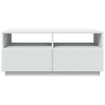 vidaXL Măsuță de cafea cu lumini LED, alb, 90x49x40 cm vidaXL Măsuță de cafea cu lumini LED, alb, 90x49x40 cm