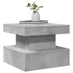 vidaXL Măsuță de cafea cu lumini LED, gri beton, 50x50x40 cm vidaXL Măsuță de cafea cu lumini LED, gri beton, 50x50x40 cm