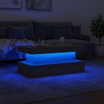 vidaXL Măsuță de cafea cu lumini LED, stejar sonoma, 90x50x40 cm vidaXL Măsuță de cafea cu lumini LED, stejar sonoma, 90x50x40 cm