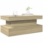 vidaXL Măsuță de cafea cu lumini LED, stejar sonoma, 90x50x40 cm vidaXL Măsuță de cafea cu lumini LED, stejar sonoma, 90x50x40 cm