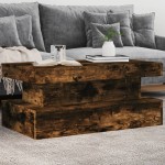 vidaXL Măsuță de cafea cu lumini LED, stejar sonoma, 90x50x40 cm vidaXL Măsuță de cafea cu lumini LED, stejar sonoma, 90x50x40 cm