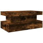 vidaXL Măsuță de cafea cu lumini LED, stejar sonoma, 90x50x40 cm vidaXL Măsuță de cafea cu lumini LED, stejar sonoma, 90x50x40 cm