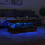 vidaXL Măsuță de cafea cu lumini LED, stejar sonoma, 90x50x40 cm vidaXL Măsuță de cafea cu lumini LED, stejar sonoma, 90x50x40 cm