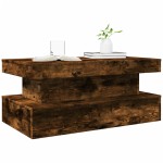 vidaXL Măsuță de cafea cu lumini LED, stejar sonoma, 90x50x40 cm vidaXL Măsuță de cafea cu lumini LED, stejar sonoma, 90x50x40 cm