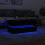 vidaXL Măsuță de cafea cu lumini LED, negru, 90x50x40 cm vidaXL Măsuță de cafea cu lumini LED, negru, 90x50x40 cm