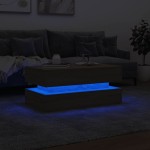 vidaXL Măsuță de cafea cu lumini LED, stejar sonoma, 90x50x40 cm