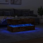 vidaXL Măsuță de cafea cu lumini LED, stejar afumat, 90x50x40 cm vidaXL Măsuță de cafea cu lumini LED, stejar afumat, 90x50x40 cm