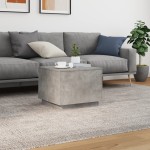 vidaXL Măsuță de cafea cu lumini LED, gri beton, 50x50x40 cm vidaXL Măsuță de cafea cu lumini LED, gri beton, 50x50x40 cm