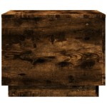 vidaXL Măsuță de cafea cu lumini LED, stejar fumuriu, 50x50x40 cm vidaXL Măsuță de cafea cu lumini LED, stejar fumuriu, 50x50x40 cm