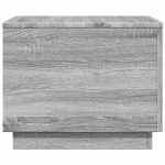 vidaXL Măsuță de cafea cu lumini LED, gri sonoma, 50x50x40 cm vidaXL Măsuță de cafea cu lumini LED, gri sonoma, 50x50x40 cm