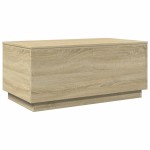 vidaXL Măsuță de cafea cu lumini LED, stejar sonoma, 90x50x40 cm vidaXL Măsuță de cafea cu lumini LED, stejar sonoma, 90x50x40 cm