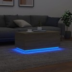 vidaXL Măsuță de cafea cu lumini LED, stejar sonoma, 90x50x40 cm vidaXL Măsuță de cafea cu lumini LED, stejar sonoma, 90x50x40 cm