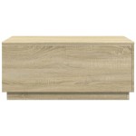 vidaXL Măsuță de cafea cu lumini LED, stejar sonoma, 90x50x40 cm vidaXL Măsuță de cafea cu lumini LED, stejar sonoma, 90x50x40 cm