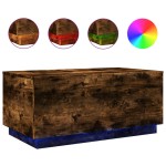 vidaXL Măsuță de cafea cu lumini LED, stejar sonoma, 90x50x40 cm vidaXL Măsuță de cafea cu lumini LED, stejar sonoma, 90x50x40 cm