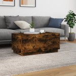 vidaXL Măsuță de cafea cu lumini LED, stejar sonoma, 90x50x40 cm vidaXL Măsuță de cafea cu lumini LED, stejar sonoma, 90x50x40 cm