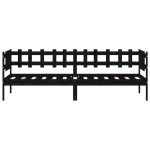vidaXL Pat de zi, negru, 90x200 cm, lemn masiv de pin vidaXL Pat de zi, negru, 90x200 cm, lemn masiv de pin