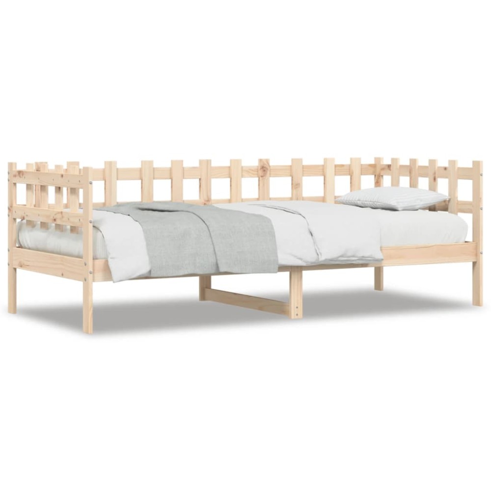 vidaXL Pat de zi fără saltea, 90x190 cm, lemn masiv de pin