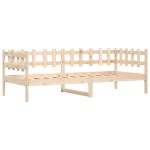 vidaXL Pat de zi fără saltea, 90x190 cm, lemn masiv de pin