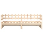 vidaXL Pat de zi extensibil, 2x(80x200) cm, lemn masiv de pin