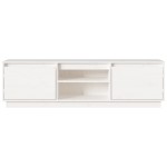vidaXL Comodă TV, alb, 140x35x40 cm, lemn masiv de pin