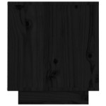 vidaXL Comodă TV, negru, 140x35x40 cm, lemn masiv de pin