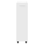 vidaXL Dulap cu roți, alb, 60x22x79 cm, lemn prelucrat