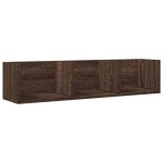 vidaXL Dulapuri perete 2 buc. stejar maro 75x18x16,5 cm lemn prelucrat