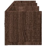 vidaXL Dulapuri perete 2 buc. stejar maro 75x18x16,5 cm lemn prelucrat