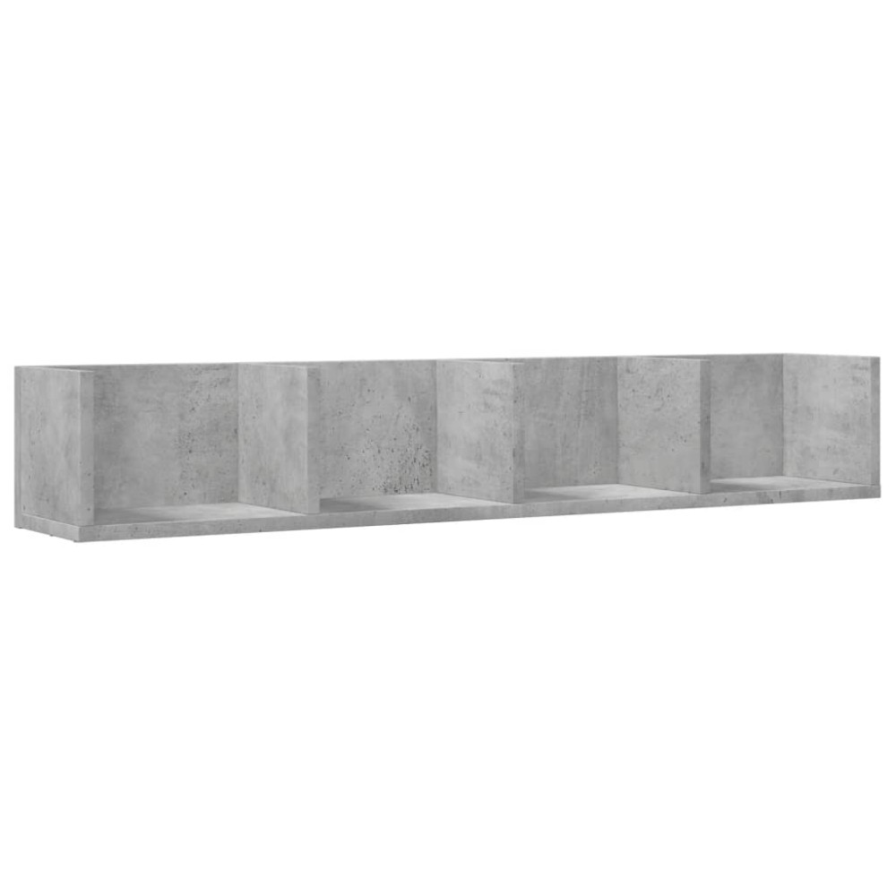 vidaXL Dulap de perete, gri beton, 99x18x16,5 cm, lemn compozit