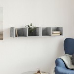 vidaXL Dulap de perete, gri beton, 99x18x16,5 cm, lemn compozit vidaXL Dulap de perete, gri beton, 99x18x16,5 cm, lemn compozit