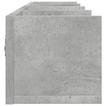 vidaXL Dulapuri de perete 2 buc. gri beton 99x18x16,5cm lemn prelucrat